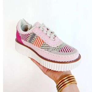 Pierre Dumas Pink Multicolor Sneakers
